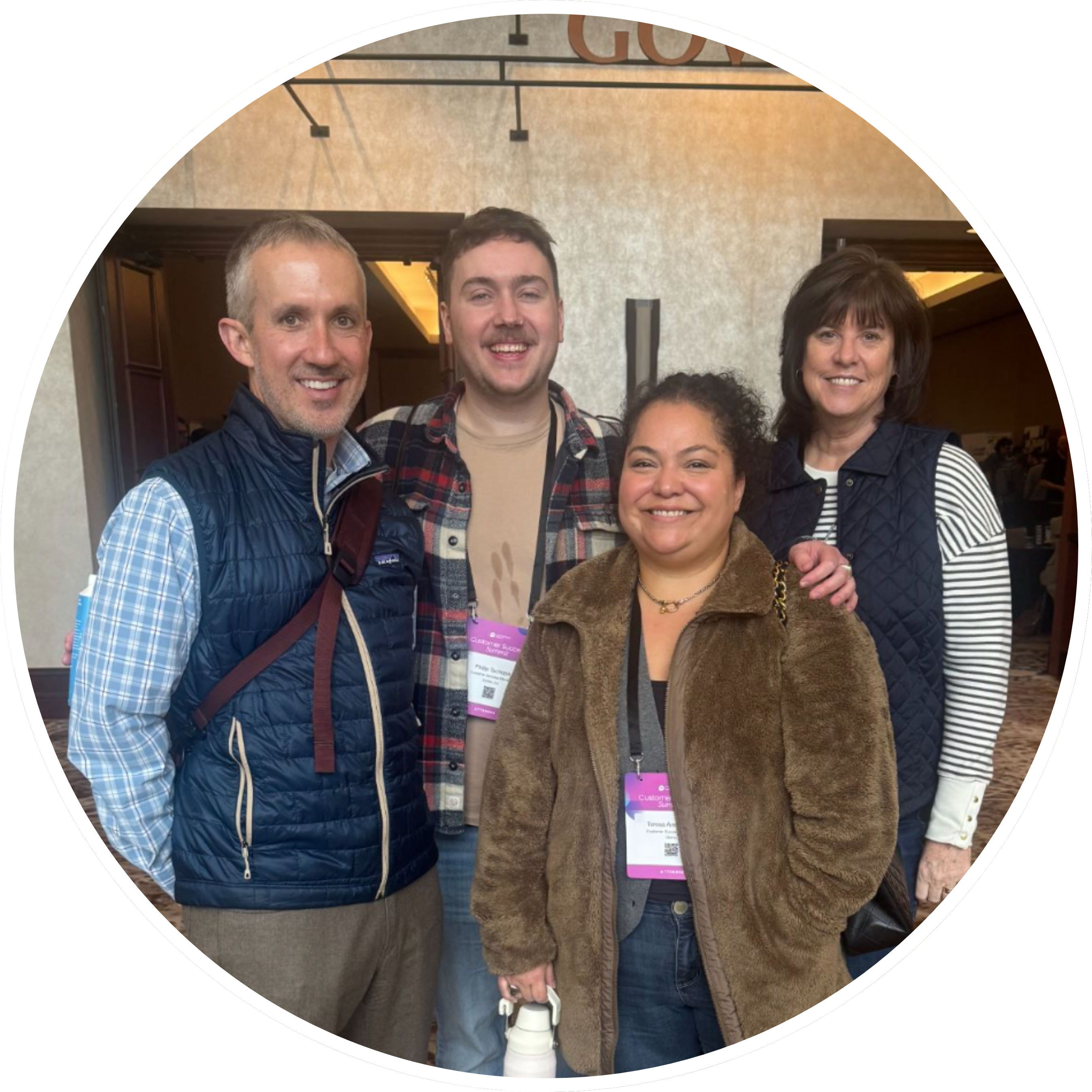 Ozmo's customer success team